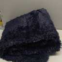 Chicrug Soft Runner Rug for Bedroom Living Room Plush Fluffy Rug 2x6 Feet, Shag Furry Runner Area Rug Carpet Non Shedding for Nursery Children Kids Girls Room Home Decorative, Navy Blue