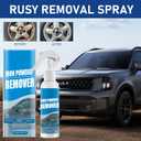 Car Rust Remover Spray,Heavy Duty Iron Powder Remover, Car Rust Removal Spray for Metal, Fast Acting, Ideal for Wheels, Bolts & Metal Surfaces,Auto Rust Cleaner(3PCS)