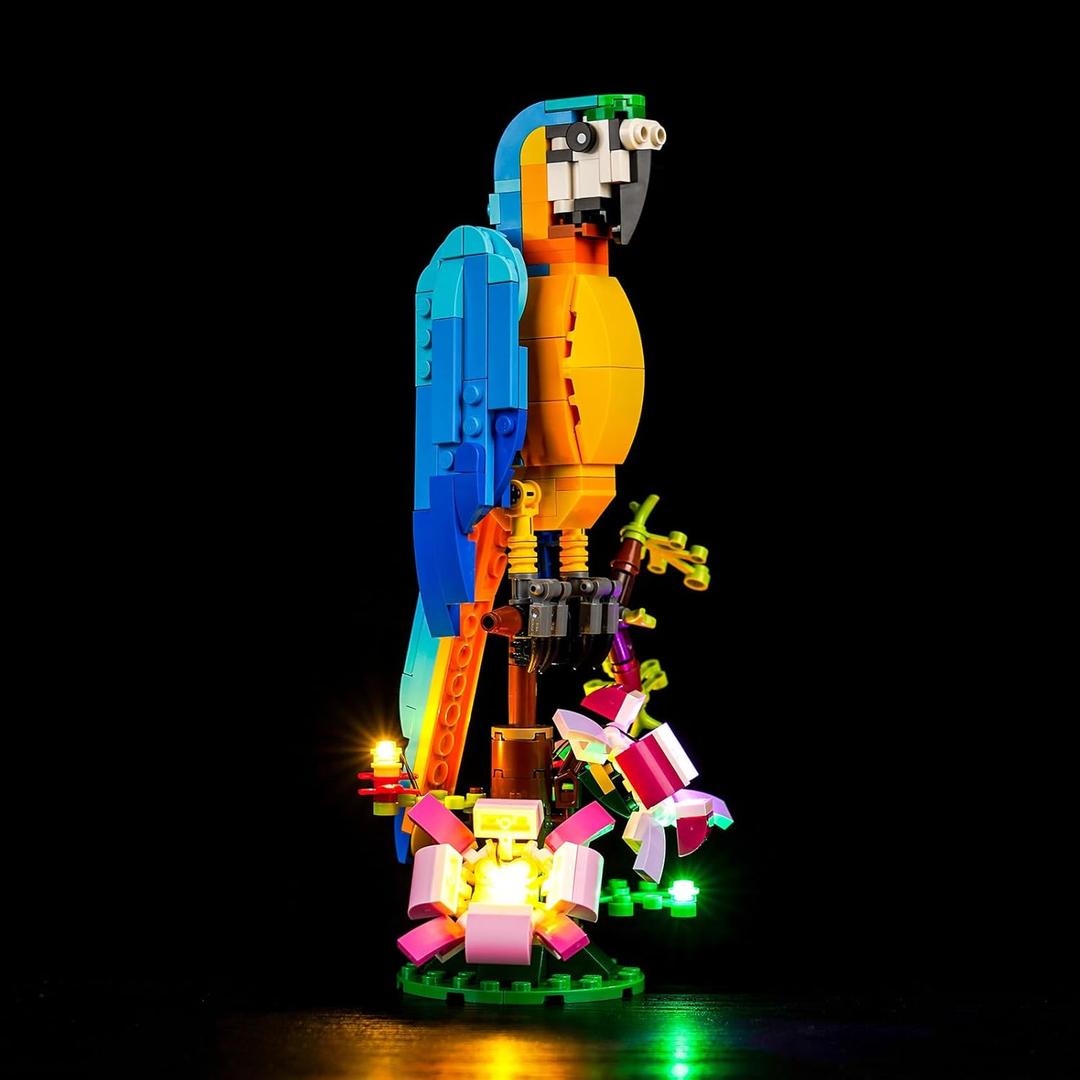 Upgraded Led Light Kit Compatible with Lego Creator 3 in 1 Exotic Parrot Building Set, Compatible with Lego 31136 (Model Not Included)