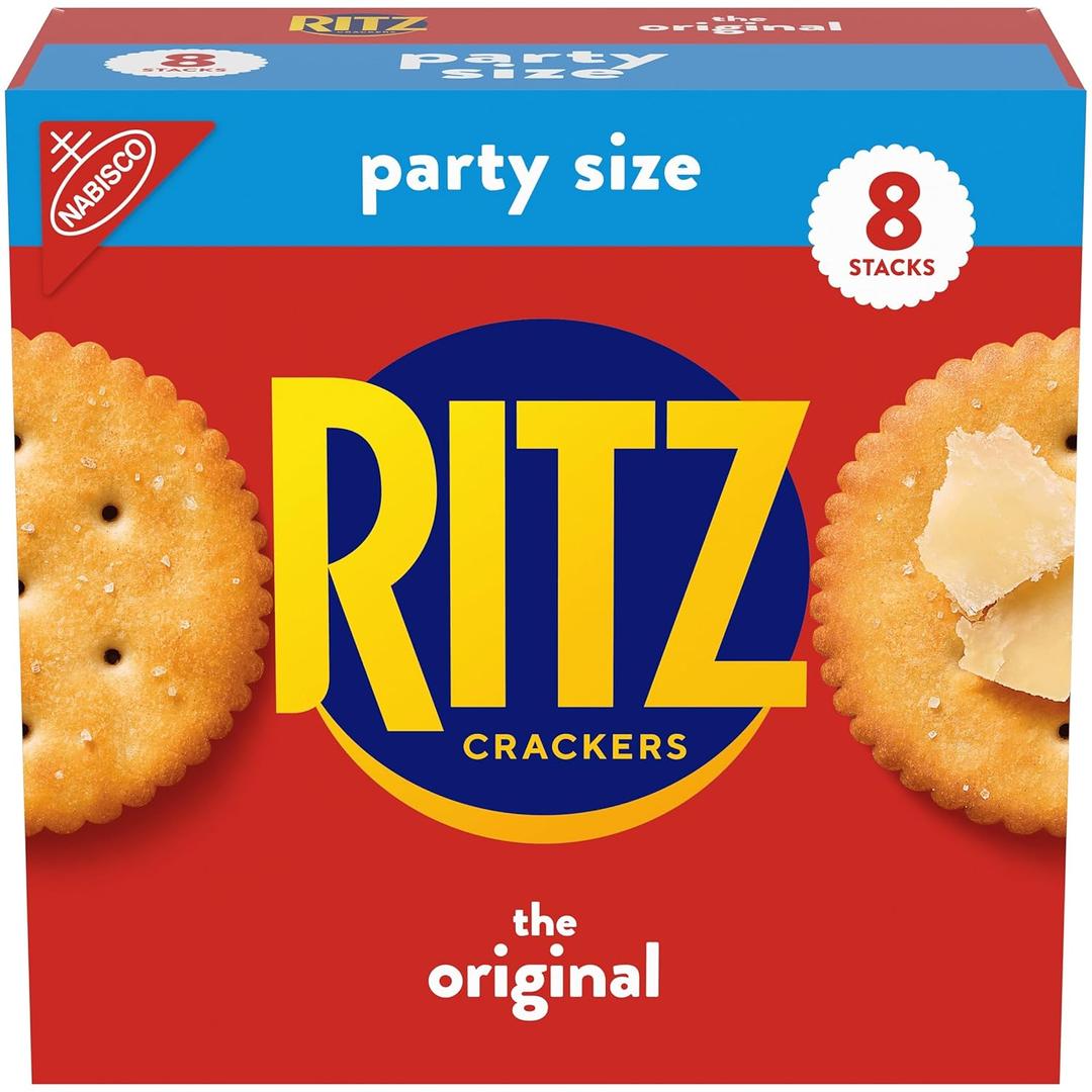 RITZ Original Crackers, Snacks for Kids and Adults, Lunch Snacks, Party Size, 27.4 oz (EXP 11/27/26)