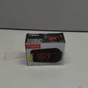 Timex Alarm Clock with Large Display, Digital Alarm Clock for Bedroom Includes 120V Universal Power Adapter (T121B - Black)