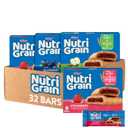 Nutri-Grain Soft Baked Breakfast Bars, Kids Snacks, Whole Grain, Variety Pack (4 Boxes, 32 Count),  BB:  30MAY26