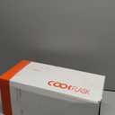 Coolflask 128 oz Gallon Water Bottle Insulated with Straw&3 Lids, Water Jug Large Stainless Steel Metal Vacuum Wide Mouth for Sports, Gym or Office, Non-BPA Keep Cold 48H Hot 24H, Samurai Cyan