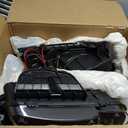 HECASA Pair Projector Headlight Compatible with 2010-2013 Chevy Chevrolet Camaro Replacement for GM2502346 GM2503346 w/LED Tube DRL Front Light Lamp Left & Right - Clear Lens Black Housing