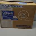 Cottonelle Ultra Clean Toilet Paper with Active CleaningRipples Texture, Strong Bath Tissue, 32 Family Mega Rolls = 176 Regular Rolls (8 Packs of 4)