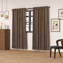 Bronze Curtain Rods 18 to 144 Inch, Industrial Curtain Rods,Adjustable Length,1 in Diameter Pipe,Wall or Ceiling Mounted,for Bedroom and Living Room(Antique Red Bronze 18 to 144)