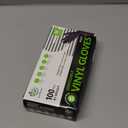 SWIFTLITE Black Vinyl Gloves, Food Grade Gloves Disposable Latex Free & Powder Free, Guantes for Cleaning Cooking Food Prep (Medium)