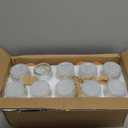 20 Pack 7 oz Glass Yogurt Jars with Cork Lids and PE Lids, Glass Pudding Jars Candles Jars, Small Containers for Wedding Favors, Milk, Jam, Honey, Cake, Spices and DIY Gift