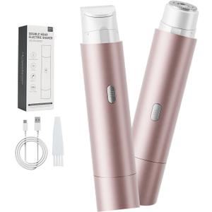 2 in 1 Womens Razors Shaver Bikini Tnimmer, Women Electric Razors for Shaving Underarms Leg Pubic Facial Hair Removal for Waterproof Wet and Dry IPX8