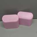 Accmor Car Trash Can with Lid, 2 Pack Pink Mini Vehicle Trash Bin Dustbin Garbage Organizer Holder with Trash Bag, Small Hanging Leakproof Auto Storage Bag Container for Car SUV Home Office