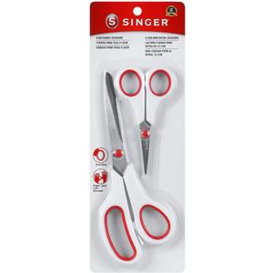 Singer 3404 Scissors, Red & White (1-Pack)