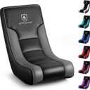 GTPLAYER Floor Rocker Gaming Chair – Adjustable Angle Limiter, Ultra Lightweight Ergonomic Floor Rocking Game Seat for Gaming and Lounging, Black