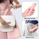 Mini Phone Tripod Stand,MQOUNY 38" Phone Tripod &Selfie Stick with Wireless Rechargeable Remote & Removable Light, Extendable Tripod Stand 360 Rotation Compatible with Phone&Android (MEI-Pink)