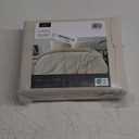 Comfort Spaces Cream King Size Duvet Cover Set - 3 Pieces Pintuck Pleated Duvet Cover, All Season Lightweight, Extra Softness Pre-Washed Microfiber King Bedding Cover Shams