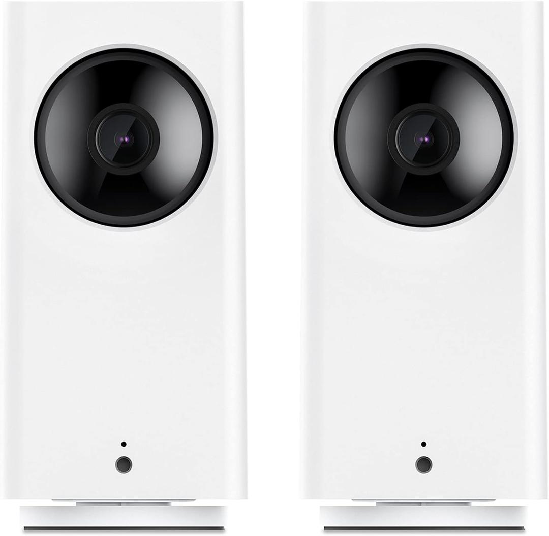 Wyze Cam Pan v2 360 Pet Camera with Phone App PTZ Indoor Smart Security Camera for Dog Cat Baby Elderly Monitoring, 2-Pack