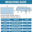 H.VERSAILTEX Linen Textured Table Cloths 54 x 80 Inch Premium Solid Tablecloth Spill-Proof Waterproof Table Cover for Dining Buffet Feature Extra Soft and Thick Fabric Wrinkle Free, Ivory