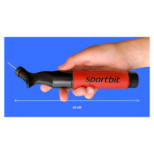 SPORTBIT Ball Pump for Sports Balls - Push & Pull Inflating System - Hand Pump for All Exercise Balls - Volleyball Pump, Basketball Inflator, Football & Soccer Ball Air Pump
