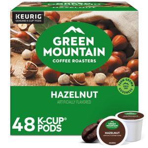 Green Mountain Coffee Roasters Hazelnut Coffee, Keurig Single Serve K-Cup Pods, Light Roast, 48 Count., EXP 23/NOV/2026 Green Mountain Coffee Roasters Hazelnut Coffee, Keurig Single Serve K-Cup Pods, Light Roast, 48 Count., EXP 23/NOV/2026