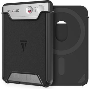 TUDIA Magnetic Holder for PLAUD Note and Plaud Note Pro AI Voice Recorder Case  Hard PC Slim Carrying Protective Cover with Strong Magnetic Attachment - Black