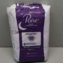 Poise Overnight Incontinence & Postpartum Pads for Bladder Leaks, 8 Drop Extra Coverage, 72 Count (2 Packs of 36) (Long)