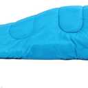 DESERT & FOX Cotton Flannel Sleeping Bags with Pillow, 4 Season Warm & Cold Weather Envelope Compression Sack, Lightweight & Portable, Backpacking Sleeping Bag for Outdoor Camping, Hiking, Traveling, Blue