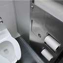 Centoco Round Toilet Seat, Heavy Duty Commercial, 300CC-001, USA, White | Plastic, Open Front No Cover, Zinc Plated Hinges, Made in the USA