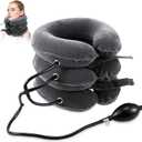 Neck Stretcher, Cervical Traction Device, Neck Traction Device, Adjustable Inflatable Neck Braces for Neck Pain and Support, Neck Stretcher Cervical Traction, Neck Decompression Home Use (Gray)