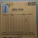 keny 29"-42.5" Baby Gate for Stairs, Auto Close Safety Dog Gate, Pressure Mounted Easy Walk Through Pet Gate for Doorways, Durable Stair Gate, 30" Tall, White