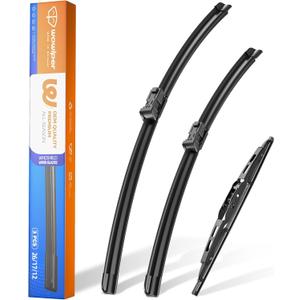 26"+14" Windshield Wiper Blades with 10" Rear Wiper Replacement for Chevy Trax 2013-2017 2018 2019 2020 2021 2022 2023/Buick Encore 2013-2022-OEM Quality All-Weather Top Lock Wipers (Set of 3)