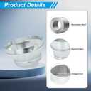 PATIKIL 16 Inch to 12 Inch Duct Reducer, Galvanized Steel Round Air Duct Reducer Crimped Pipe Increaser Adapter Connector Fitting Coupling for HVAC, Ventilation Systems