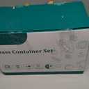 HOMBERKING 18 Piece Glass Food Storage Containers with Lids, Glass Meal Prep Containers, Airtight Lunch Bento Boxes, BPA-Free & Leak Proof, Oven, Freezer and Dishwasher Safe (9 lids & 9 Containers) (Black)