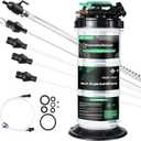 5.3 L Manual Pneumatic Fluid Extractor, Oil Change Vacuum Pump Extractor with 5 Tubes and A Brake Bleeding Hose for Automotive, Boats