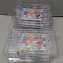 Civaner 10 Pieces Puzzle Box Money Maze Gift Holder Plastic Puzzle Card Holder Intellectual Pinball Machine Game Fun Birthday Christmas Party Favors for Adults(Clear)