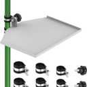 Metal Grow Tent Corner Shelf (1-Pack Big Size Version), Sturdy Pole Mount Shelf, Heavy-Duty Tent Pole Shelf, Easy to Install, Fit All Grow Tent Poles (16mm/19mm/22mm Included)