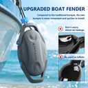 Dreizack Boat Fenders, Boat Bumpers for Docking, Marine Pontoon Boat Fender Bumper for Docks