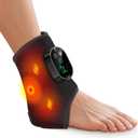 Cordless Neuropathy Foot Massager, Ankle Massager for Pain Relief, Ankle Heating Pad Plantar Fasciitis Relief, Black