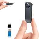 Mini Body Camera 1080P HD Bodycam with Night Vision 64GB Card 1000 mAh 6HR Battery Life Wearable Camcorder for Daily Records, Cycling, Delivery/Serving Jobs