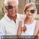 20 Pcs Adhesive Eye Patches for Kids, Medical Eye Patch Disposable Breathable Eyepatch for Amblyopia Lazy Eye Latex Free Adhesive Bandages for Children, 2.95 1.97 inches Black