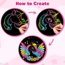 ZMLM Scratch Paper Art-Crafts Gift: 2 Pack Rainbow Notebooks Supplies Toys Easter Basket Stuffers for 3 4 5 6 7 8 9 10 Years Old Girls and Boys Kids Valentine's Day Birthday Party Travel Games (Pink)