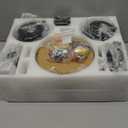 2 Pack Flush Mount 42 Inch Farmhouse Ceiling Fan with Light, Caged Ceiling Fans for Bedroom Living Room, DoubleSided 5 Blades Rustic Ceiling FanBlack