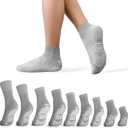 AMERICAN HOSPITAL SUPPLY Anti-Slip Socks | Gray Grip Socks | X-Large | 1 Pair