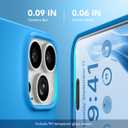 GONEZ Magnetic for iPhone 16 Pro Case, [Compatible with MagSafe] Anti-Scratch Microfiber Lining & Screen Protector, Silicone Camera Control, Shockproof Slim Phone Cover 6.3 inch, Wave Blue