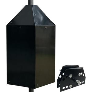 Metal Squirrel Baffle,Squirrel Baffle for Bird Feeders Without Removing Bird Feeder Poles or Shepherd's Hooks,16-Inch Black.
