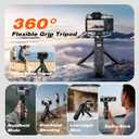 Wireless Rechargeable Camera Remote Shooting Grip Tripod with OLED Screen Compatible with Fujifilm - Video, Zoom & Focus Control,Handheld Vlog Shooting for X100VI, X-T5, X-T50, X-S20, X-H2S, X-E5