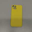 Silicone Wallet Phone Case for iPhone 13 6.1 Inch with Credit Card Holder Pocket, Full-Body Bumper Protection Camera Protect Case (Yellow)