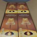 Liliful 8 Pcs LED Portable Cordless Table Lamp Touch Battery Operated Rechargeable Gold Desk Lamp 3 Color Dimmable for Bedroom Living Room Dining (Gold,Rose Style)