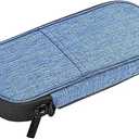 Diabetic Supplies Organizer Bag, Insulated Portable Case with Heavy-Duty Zipper and Pen Holder