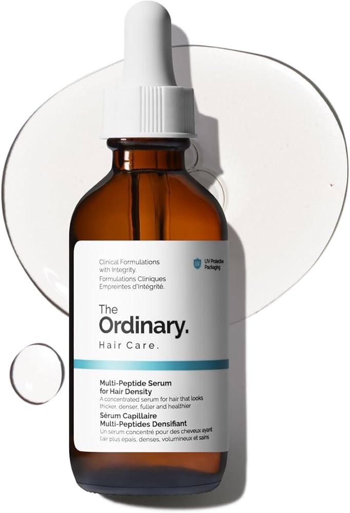 The Ordinary MultiPeptide Serum for Hair Density, PeptidePowered Formula for Thicker, Fuller Looking Hair, 2 Fl Oz