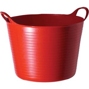 Red Gorilla Medium Flexible Plastic Tub, Toy Storage, Laundry, Gardening & More, 26 Liter/6.8 Gallon