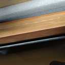 Walnut Monitor Stand for Desk (44 Inch) Large Monitor Stands for 2 Monitors, Desk Shelf for Top of Desk Walnut Monitor Shelf